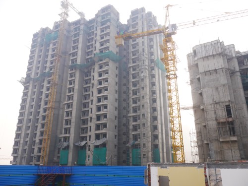 Construction is in full swing at CRC Sublimis, Greater Noida