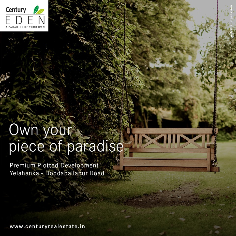 Century Eden premium plotted development in Yelahanka - Doddaballapur Road, Bangalore Update