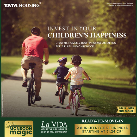 3 BHK units sold out at Tata La Vida in Sector 113, Gurgaon