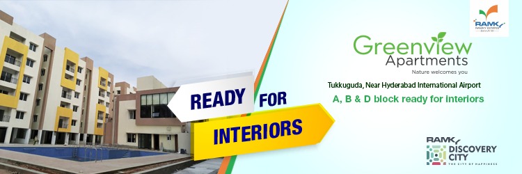 Ready for interiors at Ramky Greenview in Tukkuguda, Hyderabad