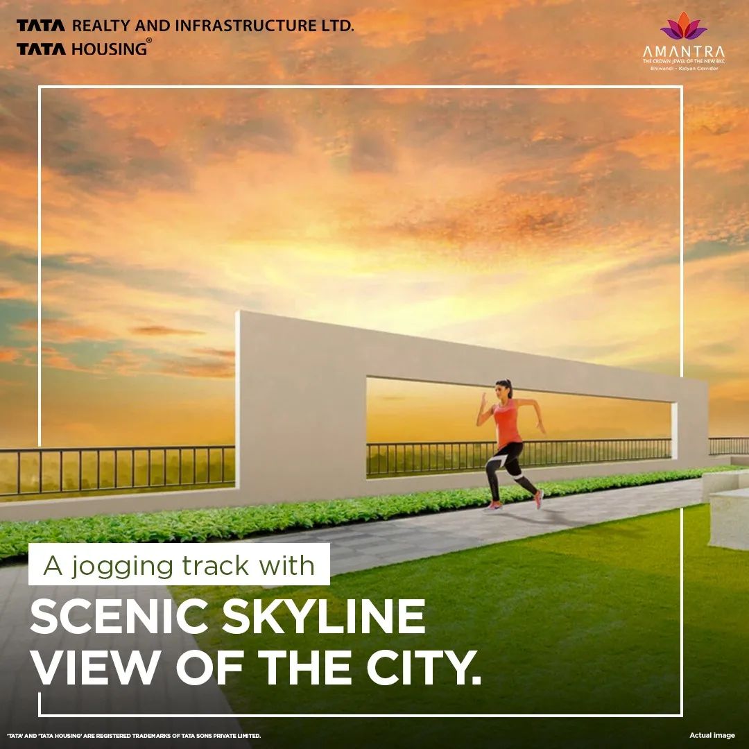 Try beating yourself amidst the clouds, on a jogging track high-above, at Tata Amantra, Mumbai