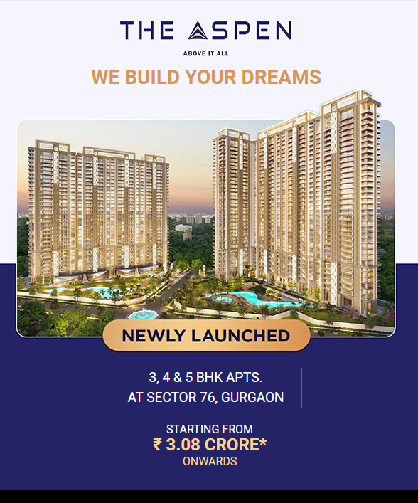 Newly launched at Whiteland The Aspen in Sector 76, Gurgaon