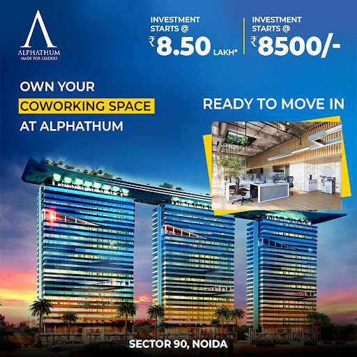 Investment starts @ Rs. 8.50 Lac at Bhutani Alphathum in Noida