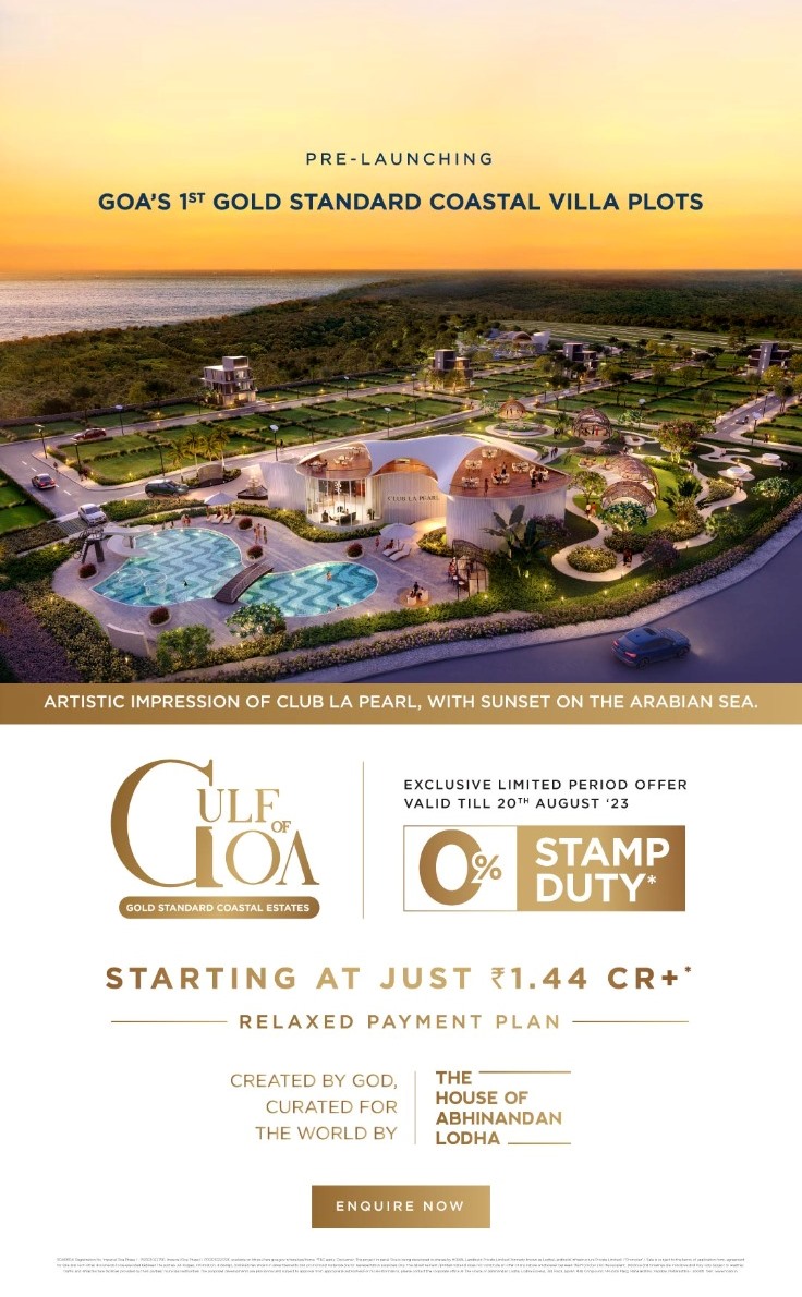 Pre Launching Goa's gold standard villa plots at Gulf Of Goa