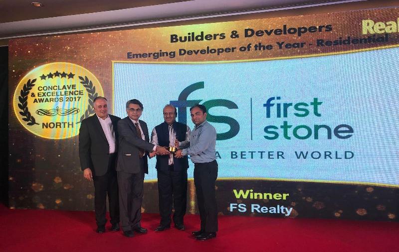 FS Realty awarded Emerging Developer of the year (Residential) by Realty Plus Excellence Awards (North) 2017