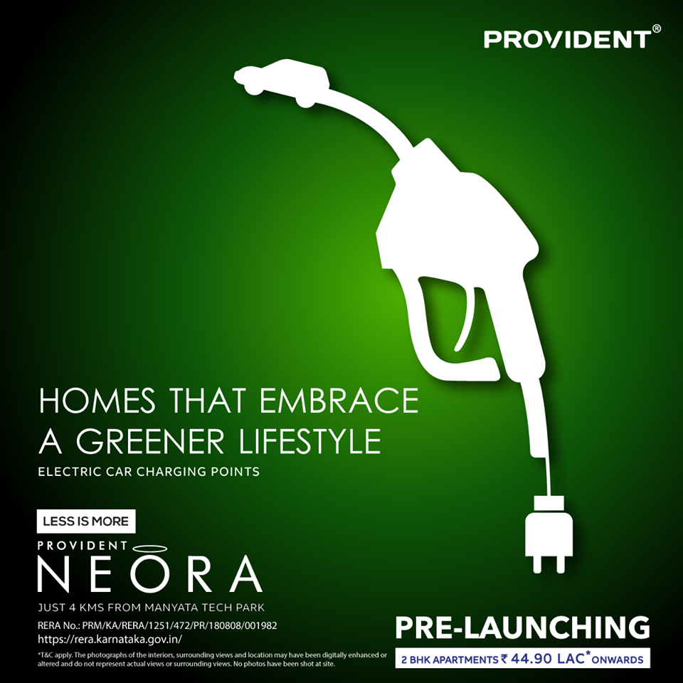Electric Car Charging Points at Provident Neora