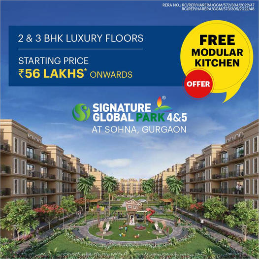 Don't miss the last chance to secure your dream home in Signature Global Park 4 & 5, Sohna, Gurgaon