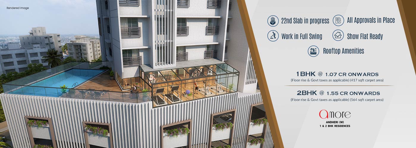 Book 1 & 2 BHK residences starting Rs 1.07 Cr at Romell Amore, Mumbai