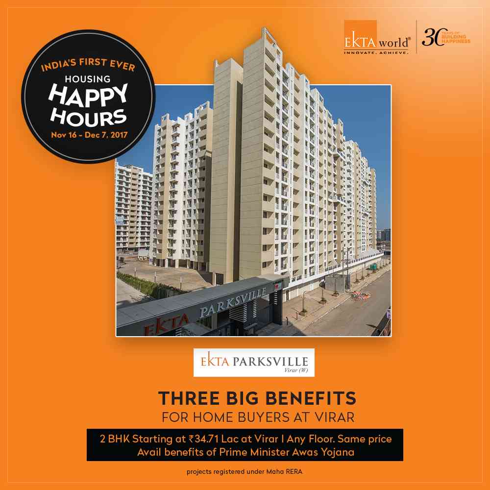 India's first ever Housing Happy Hours at Ekta Parksville in Mumbai