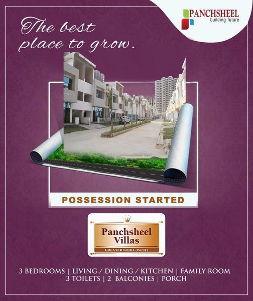 Possession started at Panchsheel Villas in Greater Noida