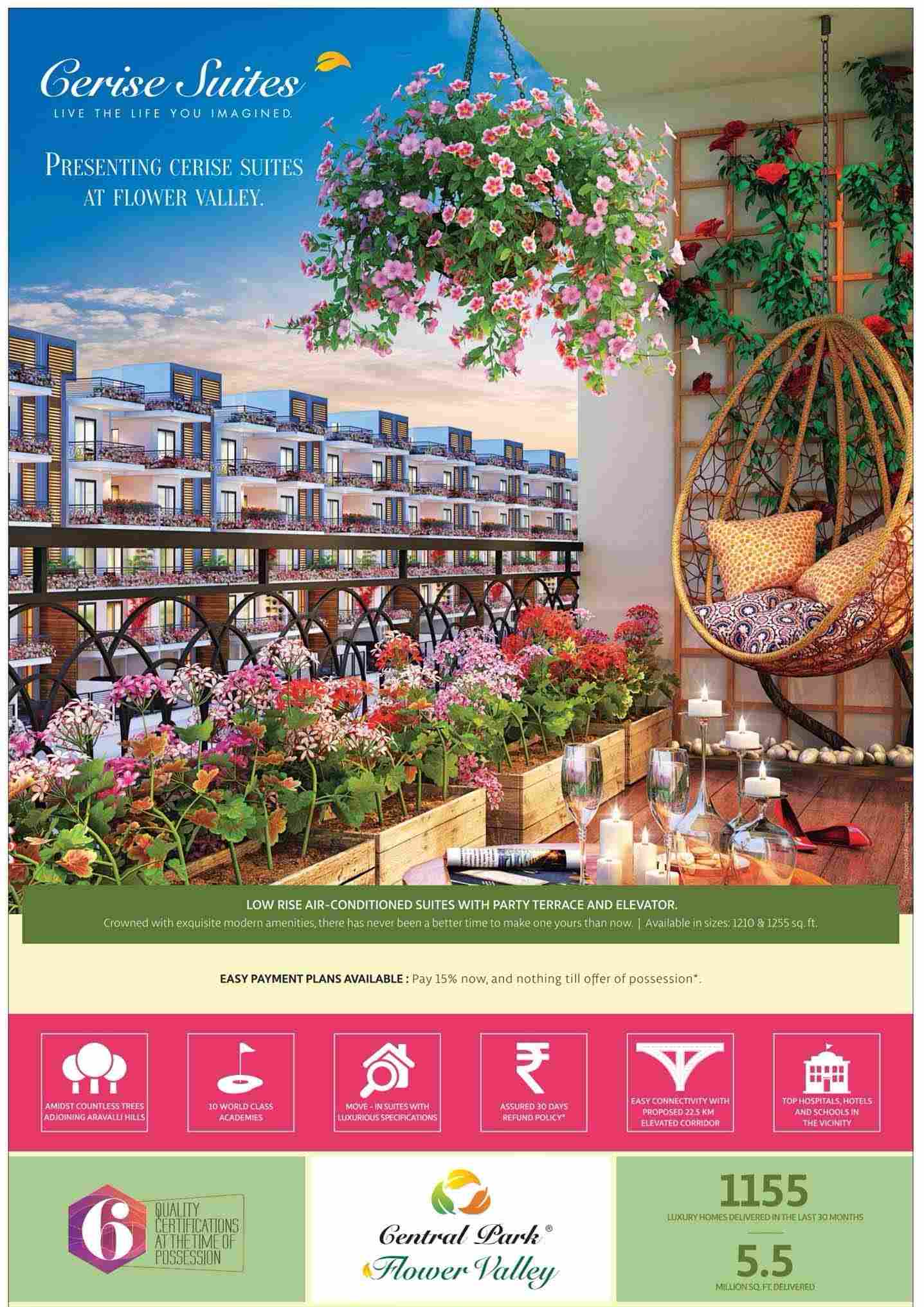 Central Park 3 Flower Valley Villa covers all the facilities one aspires to enjoy a comfortable living