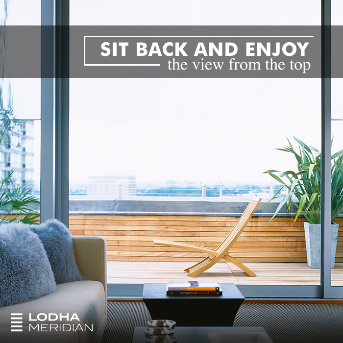 Lodha Meridian WiFi terrace sky lounge has a special corner reserved for you