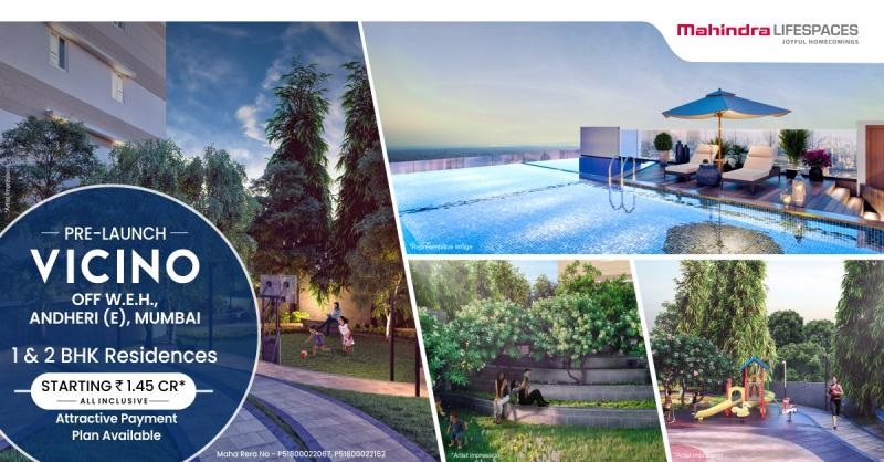 Book 1 & 2 BHK residences Rs 1.45 cr at Mahindra Vicino in Mumbai Update