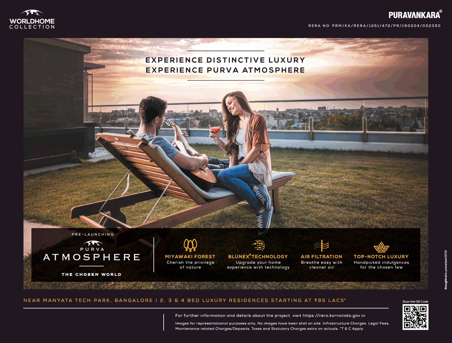 Experience distinctive luxury experience at Purva Atmosphere in Bangalore Update