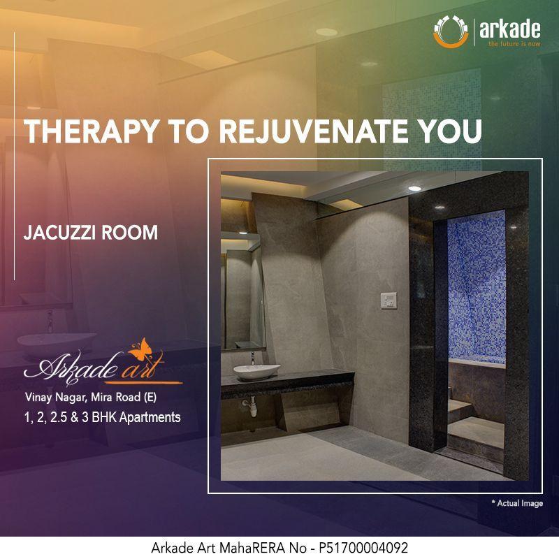 Jacuzzi Room for the therapy to rejuvenate you at Arkade Art in Mumbai