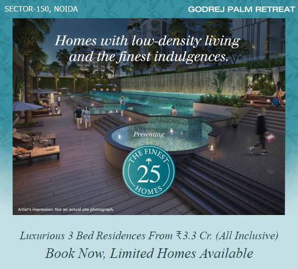 Book now limited home available at Godrej Palm Retreat in Sector 150, Noida Update