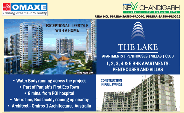 Turning dreams into reality at The Lake Omaxe New Chandigarh Update