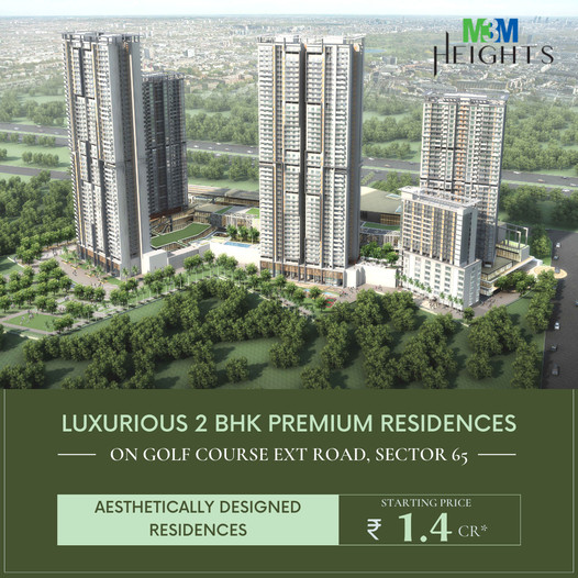 M3M Heights Luxurious 2 BHK premium residences on Golf Course Ext Road, Gurgaon