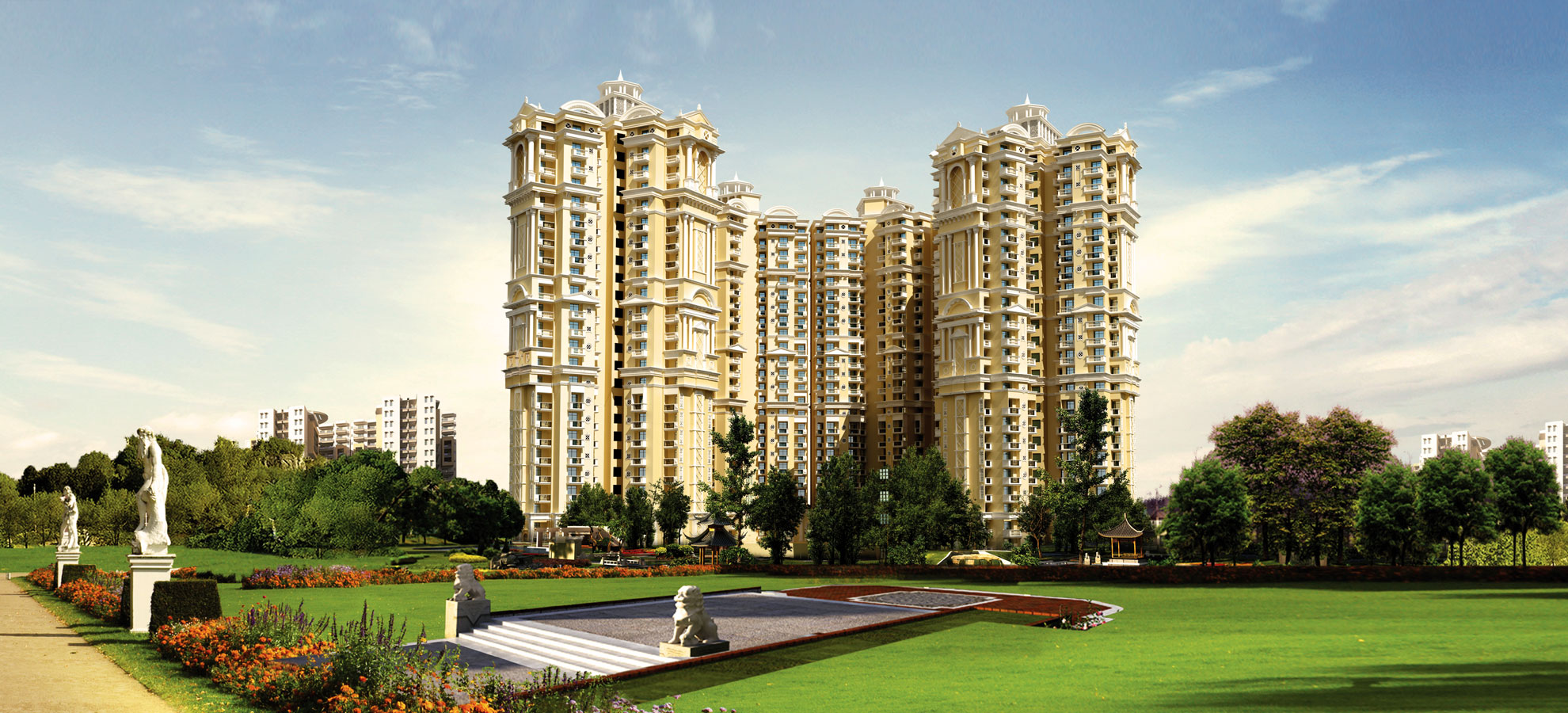 Supertech The Romano has been designed on classical Roman Architecture ensuring all world class advanced amenities