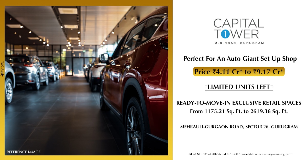 Ready to move in exclusive retail spaces at Emaar Capital Towers, Gurgaon Update