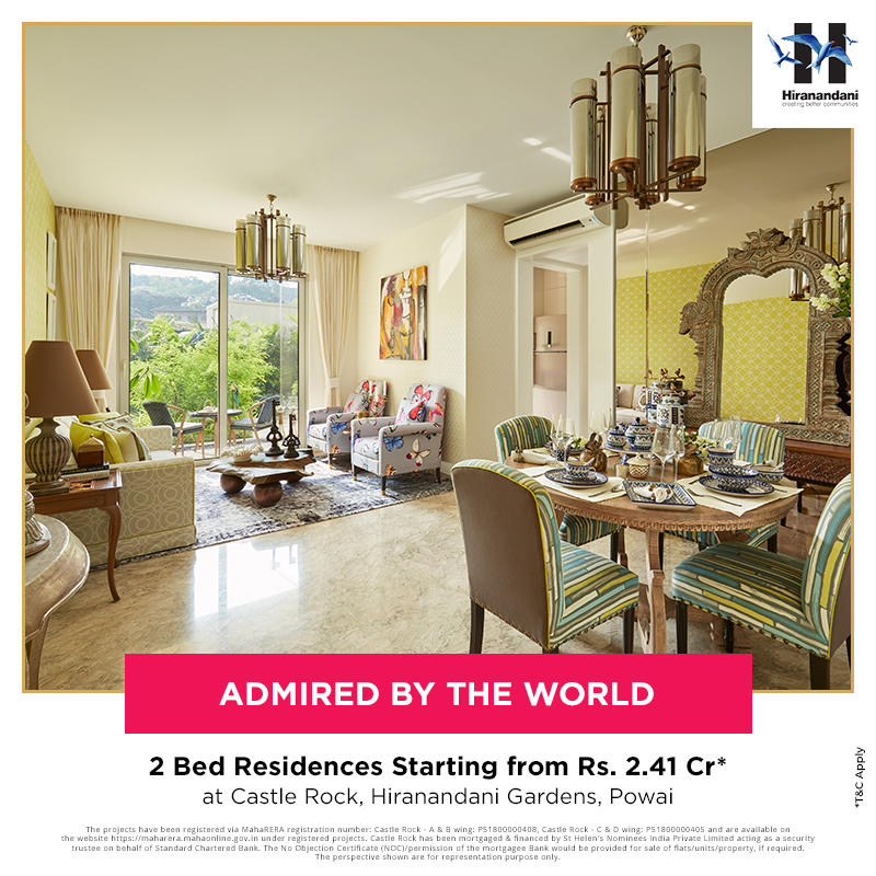 Avail 2 bed residences at Rs 2.41 Cr. at Hiranandani Castle Rock in Mumbai