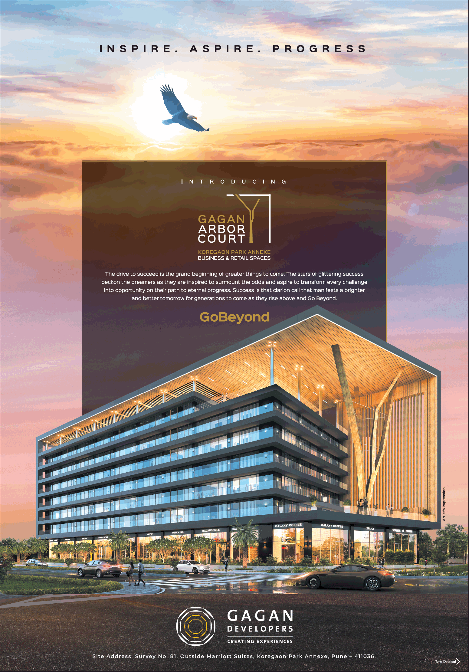 Premium business and retail spaces starting at Rs 2.50 Cr at Gagan Arbor Court, Pune
