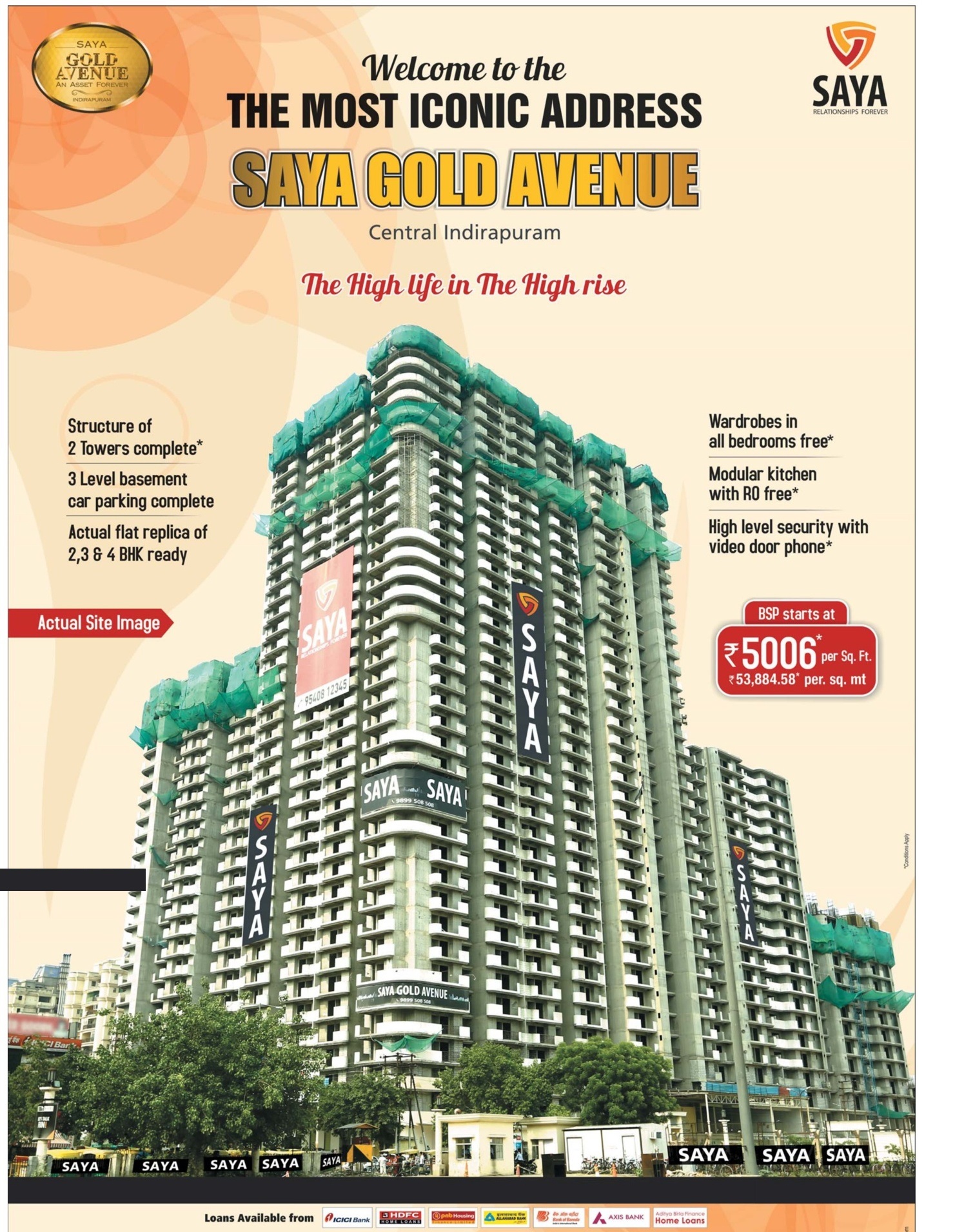 Welcome to the Most Iconic Address Saya Gold Avenue, Ghaziabad