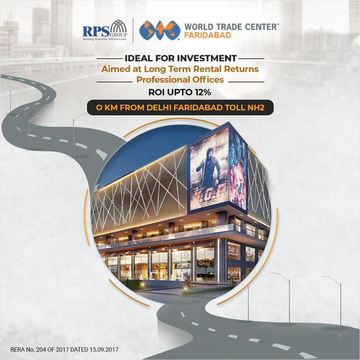 The clock is ticking. Get access to the best investment opportunities at RPS world Trade Center, Faridabad