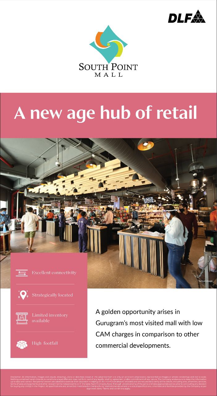 A new age hub of retail at DLF South Point in DLF Phase 5, Gurgaon