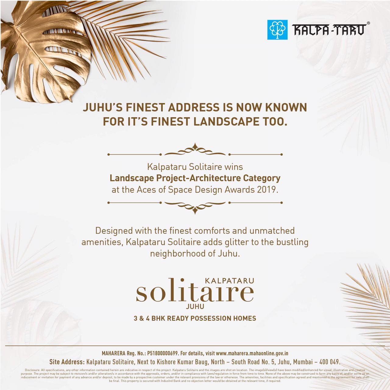 Kalpataru Solitaire wins landscape project-architecture category at the aces of space design awards 2019