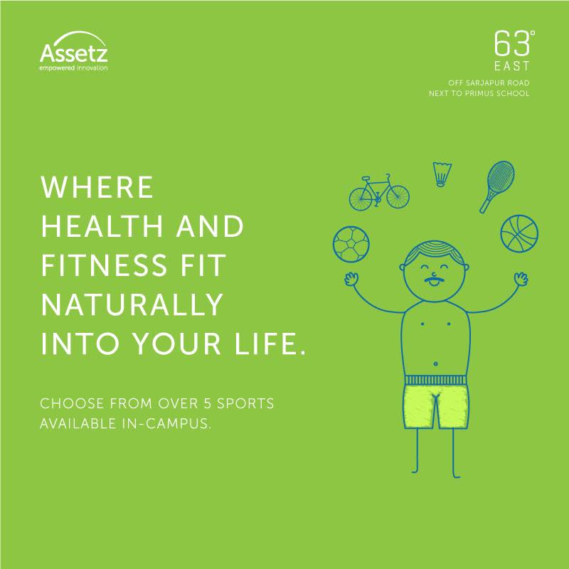 Choose from over 5 Sports available in-campus at Assetz 63 East Update