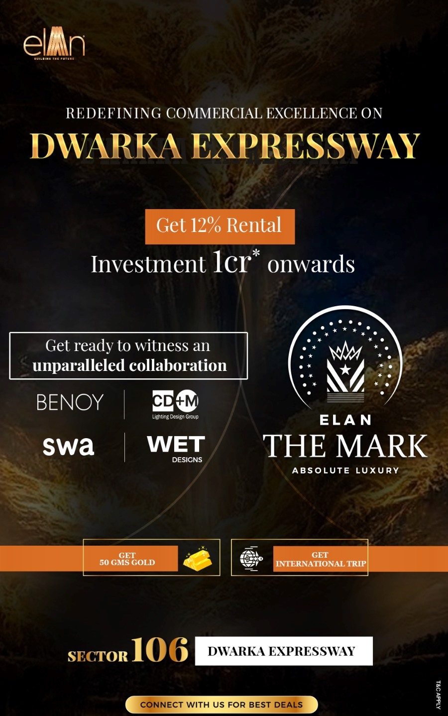 Get 12% rental and investment starts Rs 1Cr onwards at Elan The Mark in Sector 106, Gurgaon