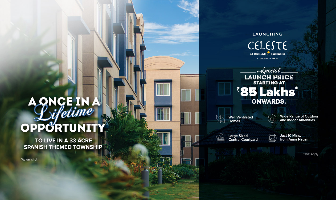 Launching celeste at Brigade Xanadu in Mogappair West, Chennai