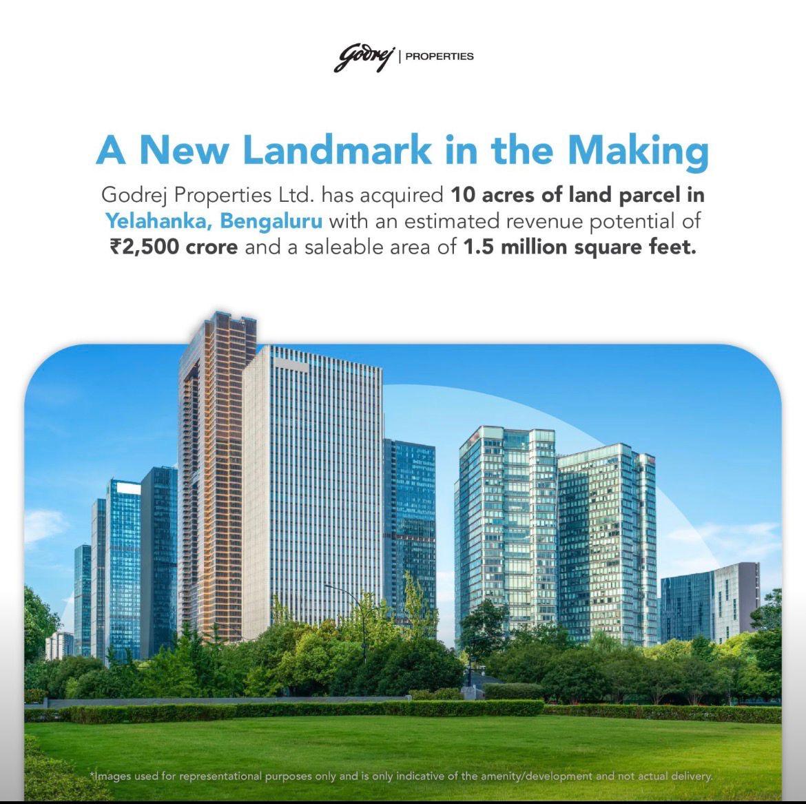 Discover Exclusive Living at **Godrej Properties** in **Yelahanka** - Starting ₹2,500 Cr, 10 Acres Modern Paradigm!