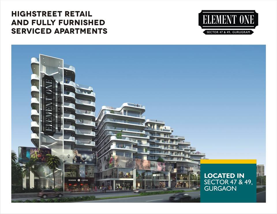 Highstreet retail and fully furnished service apartments at Satya Element One