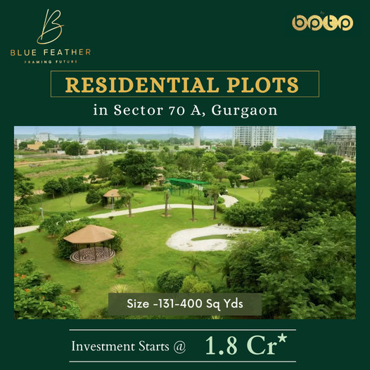 BPTP Residential plots price starts Rs 1.8 Cr. in Sector 70A, Gurgaon