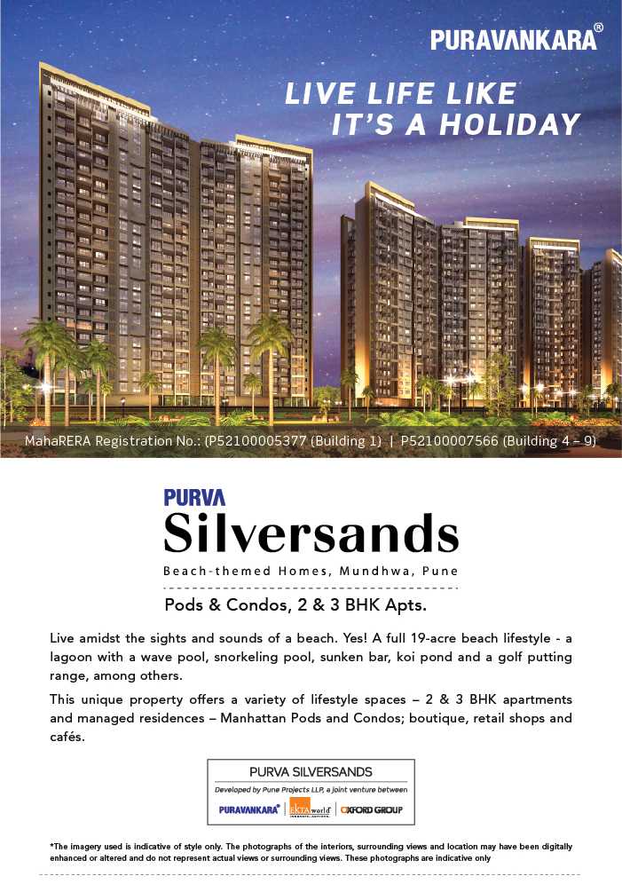Live life like it's a holiday at Purva Silver Sands in Pune