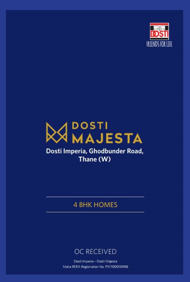 Book 4 bhk homes at Dosti Majesta in Mumbai
