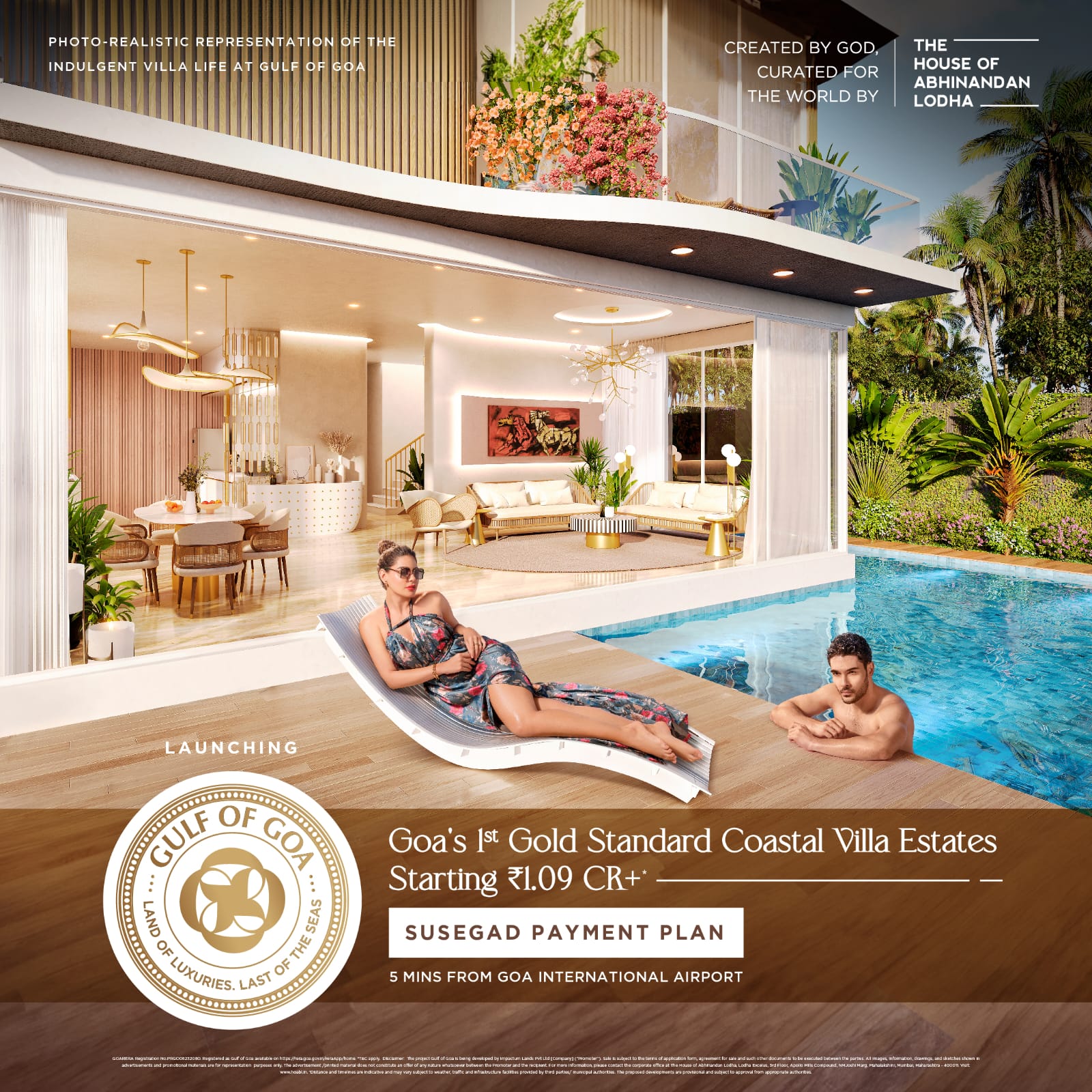 Goa's 1st gold standard coastal villa estate starting Rs 1.09 Cr at Gulf Of Goa
