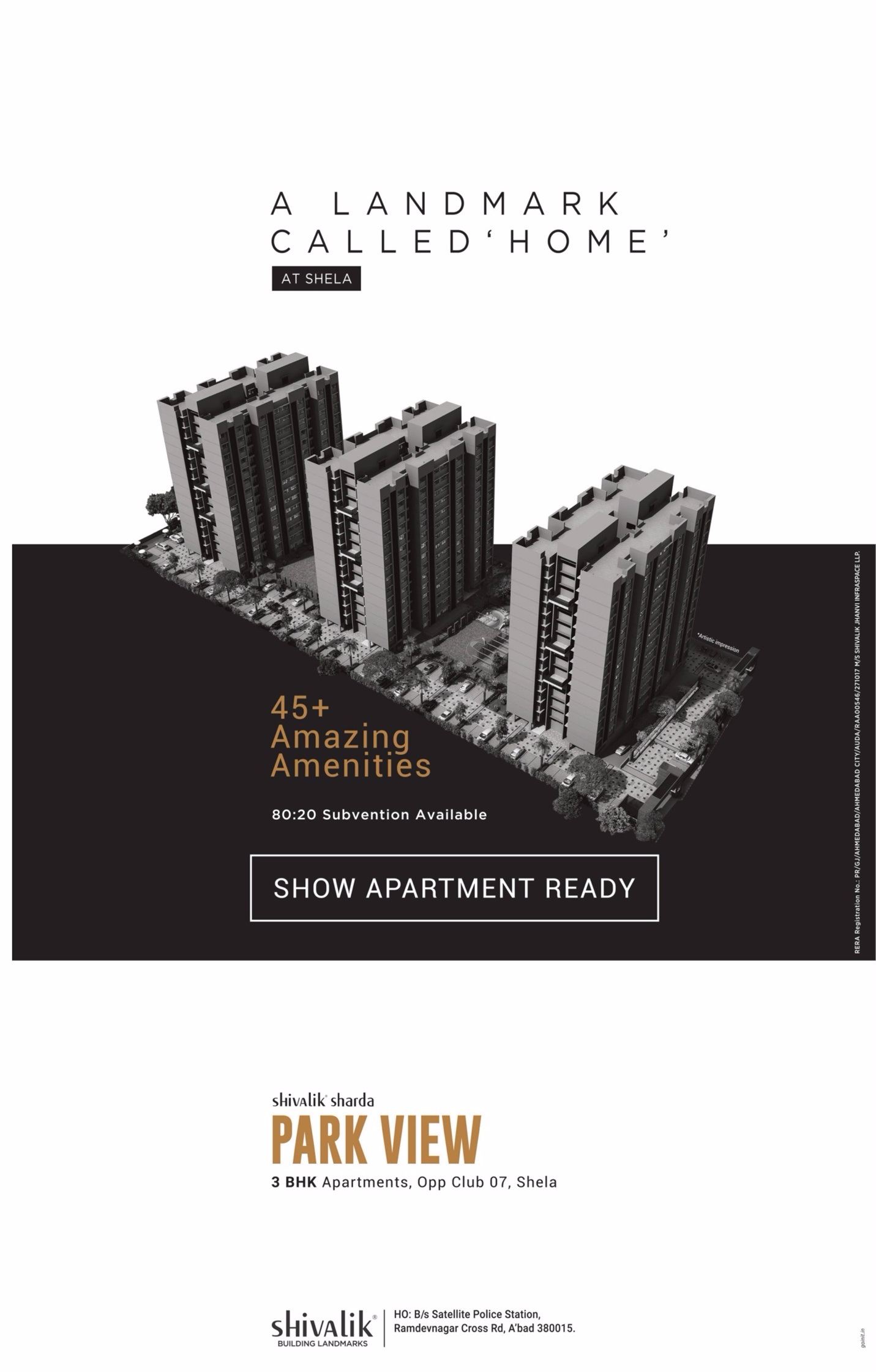 Show apartment ready at Shivalik Park View in Ahmedabad Update