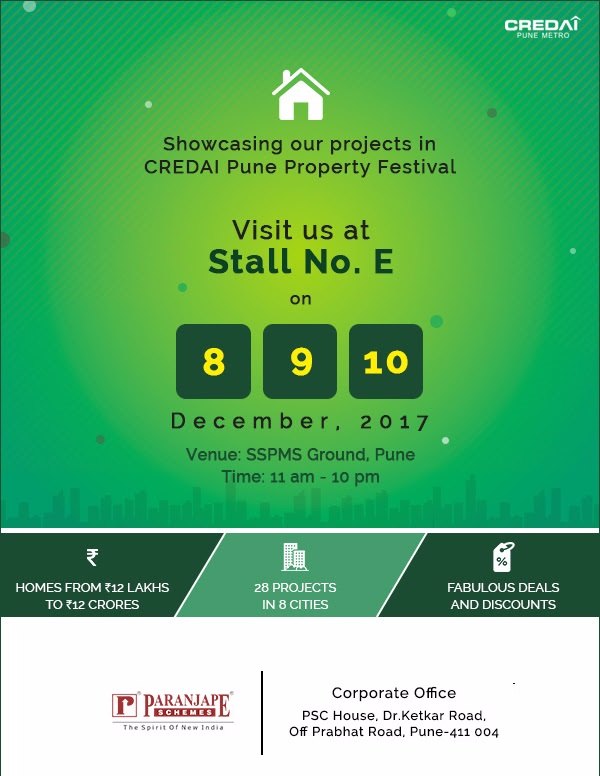 Paranjape showcasing its projects in Credai Pune Property Festival