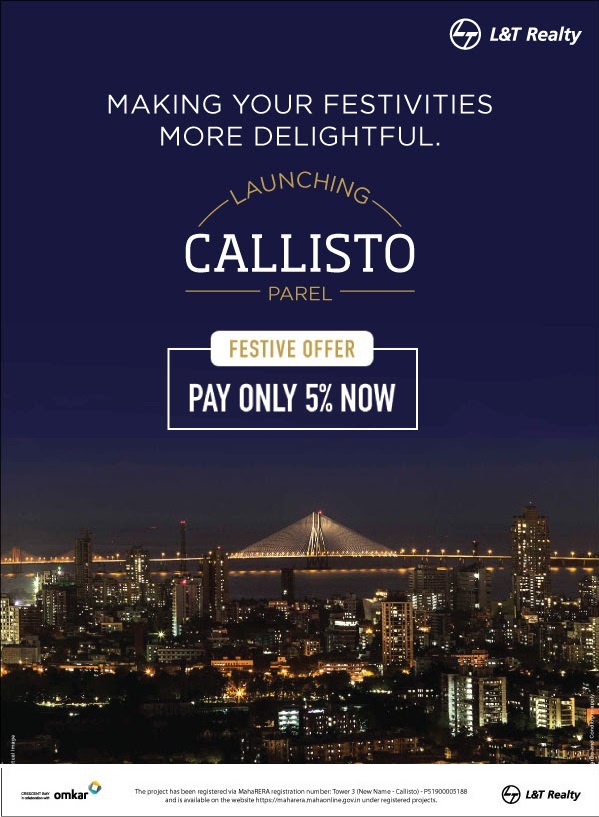 Festive offer pay only 5% now at L&T Callisto in Parel, Mumbai