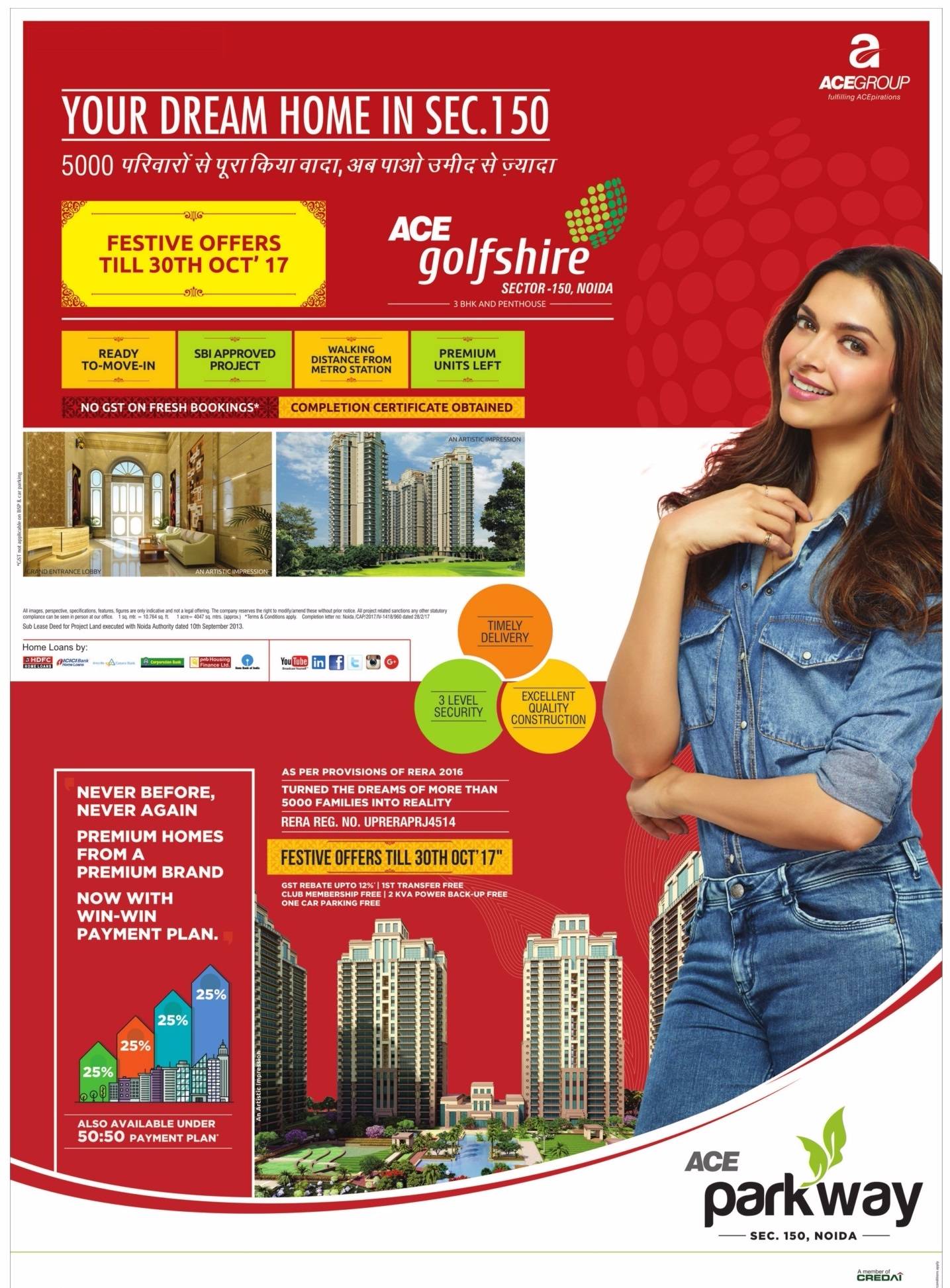 Book your dream home in sector 150 with festive offers at Ace Group's projects in Noida