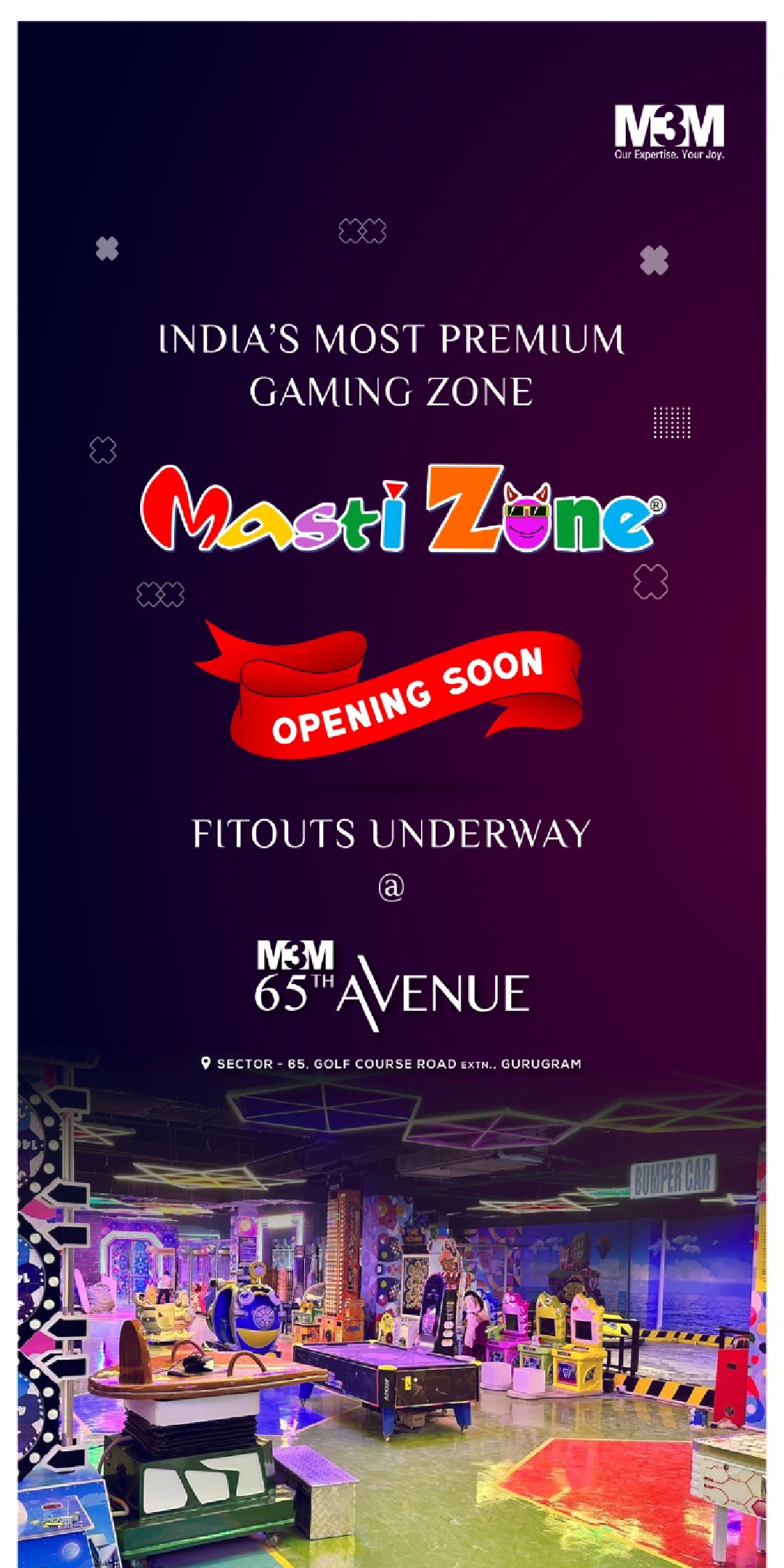 India's Most premium gaming zone opening soon at M3M 65th Avenue, Gurgaon Update