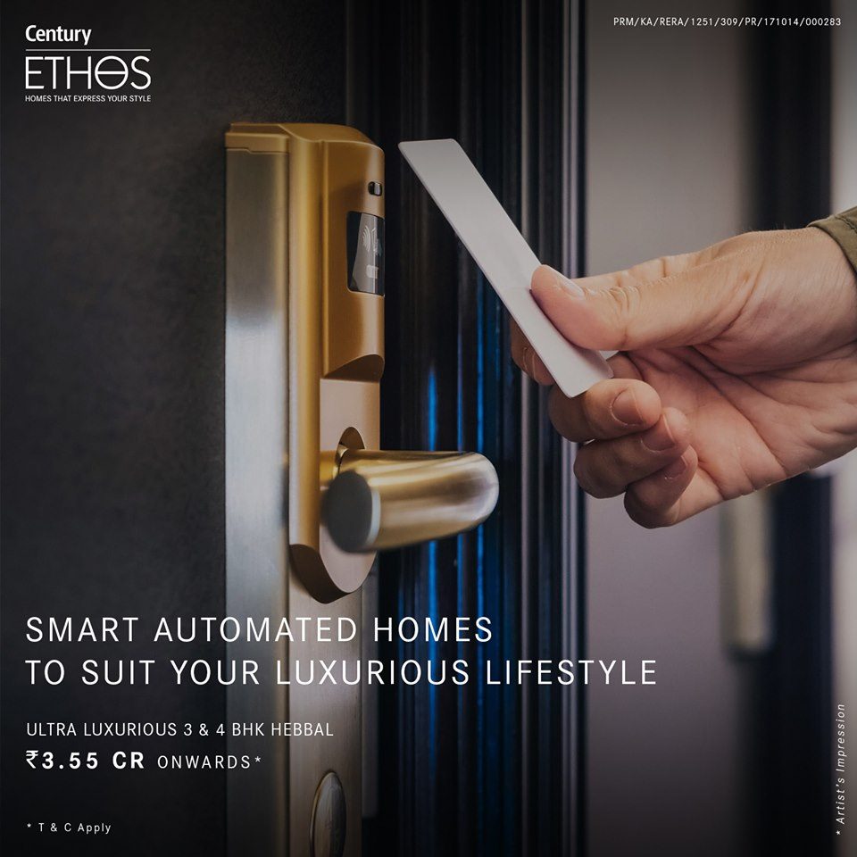 Smart automated homes at Century Ethos in Bangalore