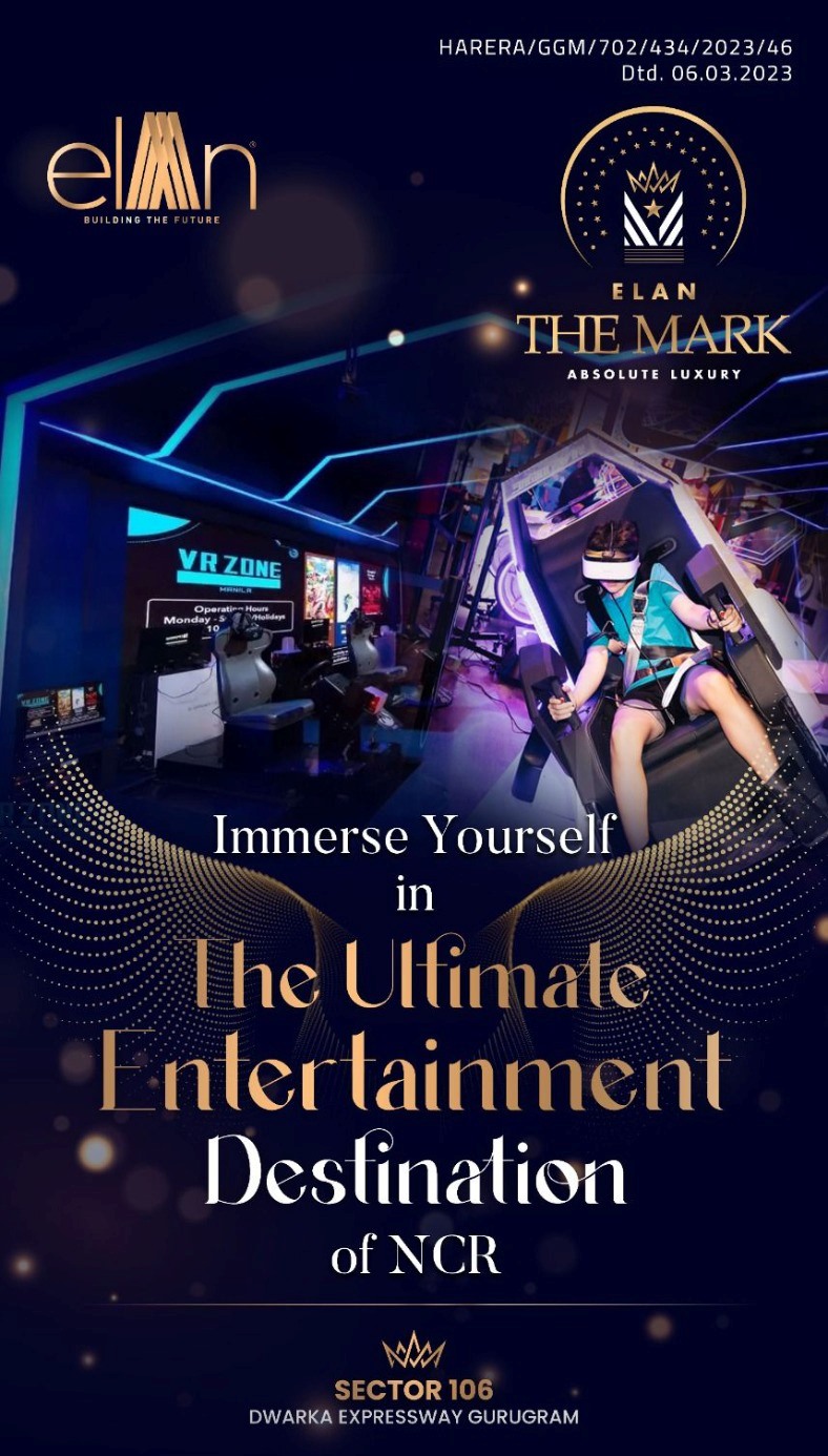 Immerse yourself in the ultimate entertainment at Elan The Mark in Sector 106, Gurgaon