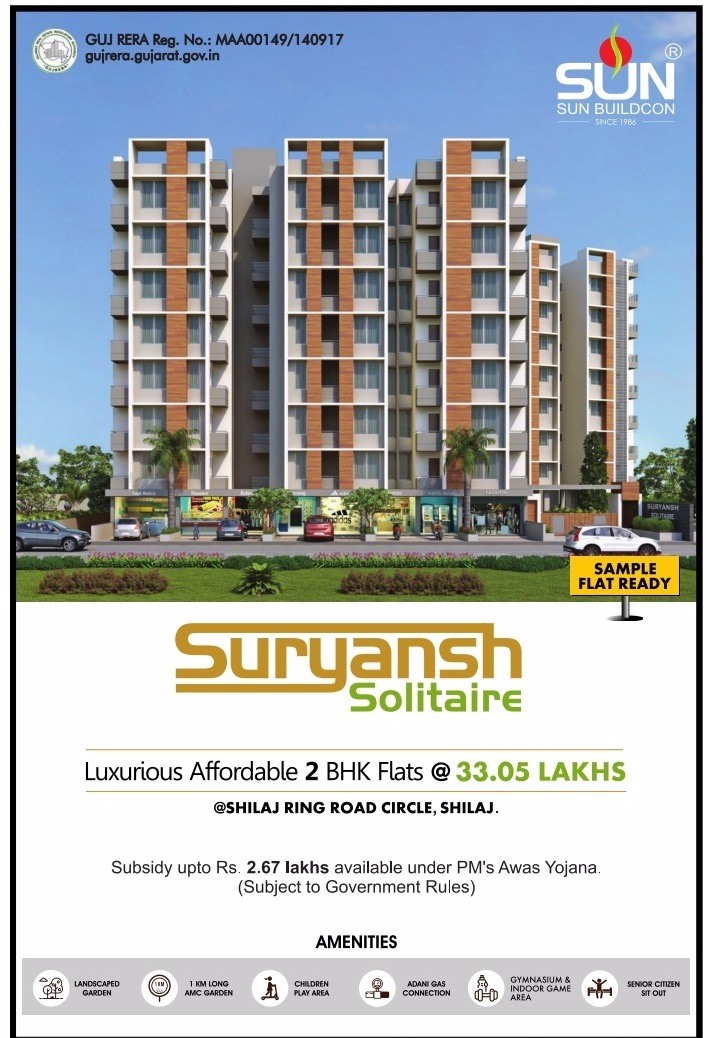Sample flat is now ready at Suryansh Solitaire in Ahmedabad
