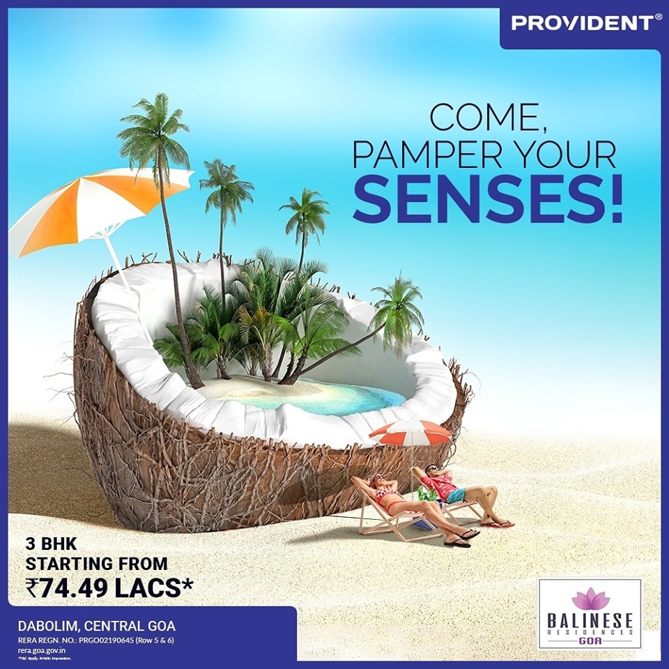 Book 3 BHK starting from Rs 74.49 Lacs at Puravankara Balinese Spa Residences in Goa