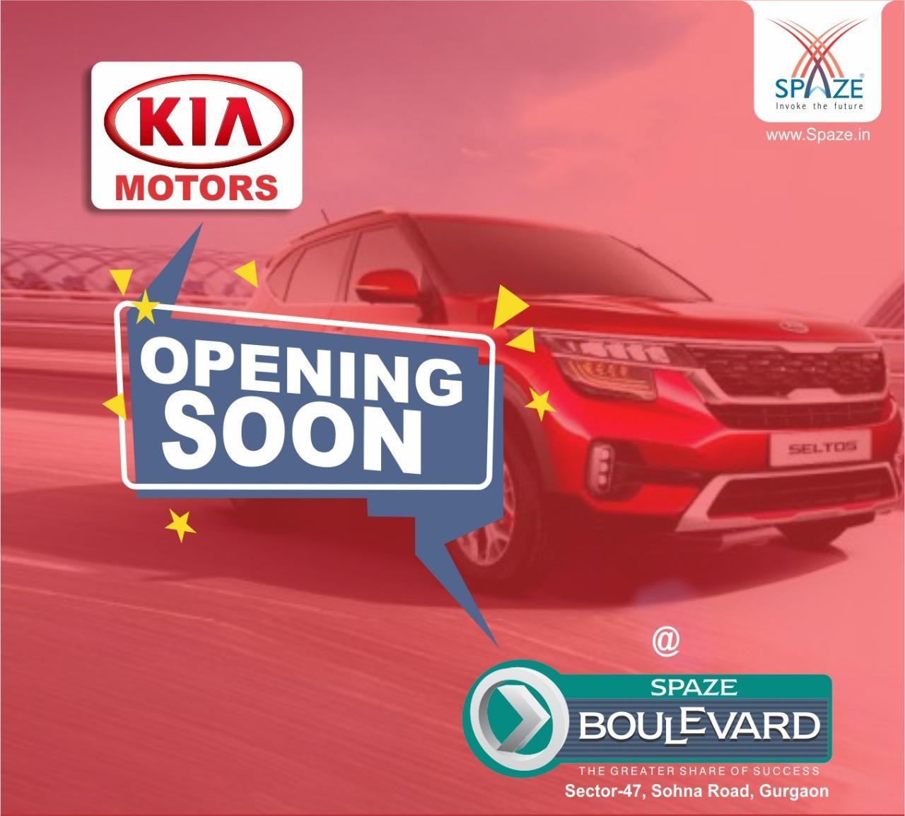 Kia Motors opening soon at Spaze Boulevard, Gurgaon