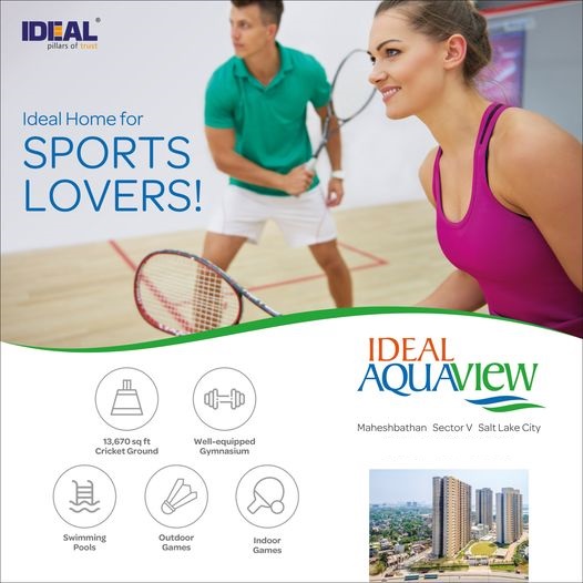 Ideal home for sports lovers at Ideal Aqua View in Kolkata
